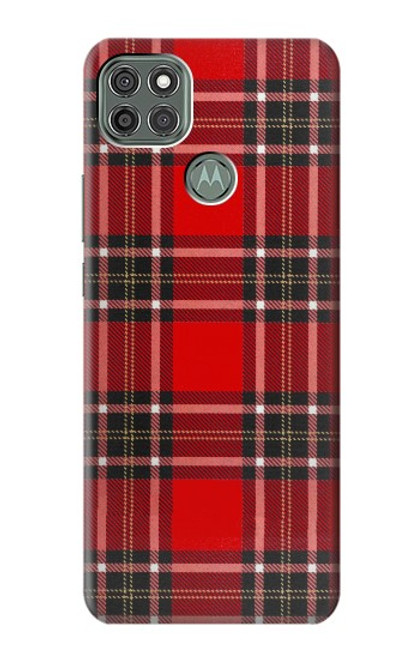 W2374 Tartan Red Pattern Hard Case and Leather Flip Case For Motorola Moto G9 Power