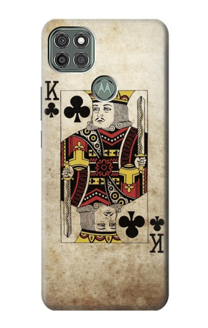 W2528 Poker King Card Hard Case and Leather Flip Case For Motorola Moto G9 Power