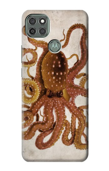 W2801 Vintage Octopus Hard Case and Leather Flip Case For Motorola Moto G9 Power