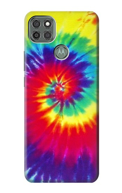 W2884 Tie Dye Swirl Color Hard Case and Leather Flip Case For Motorola Moto G9 Power