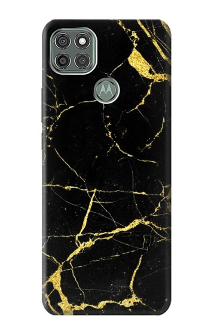 W2896 Gold Marble Graphic Printed Hard Case and Leather Flip Case For Motorola Moto G9 Power