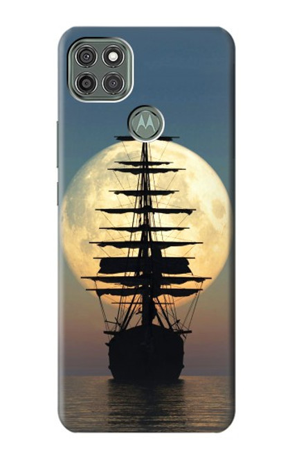 W2897 Pirate Ship Moon Night Hard Case and Leather Flip Case For Motorola Moto G9 Power