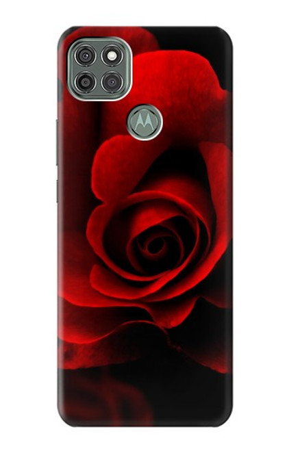 W2898 Red Rose Hard Case and Leather Flip Case For Motorola Moto G9 Power