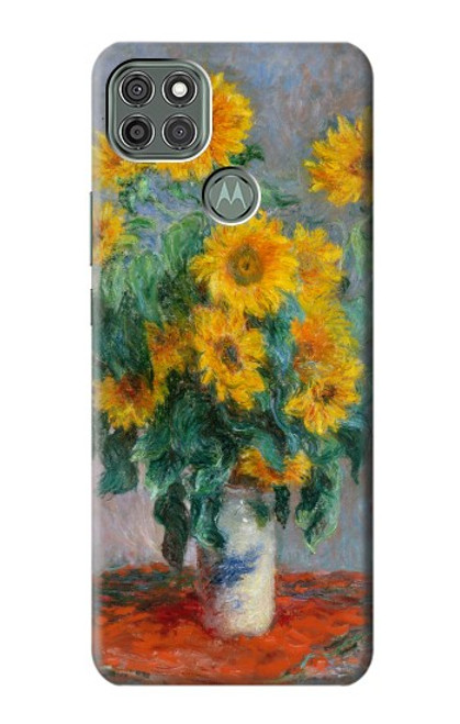 W2937 Claude Monet Bouquet of Sunflowers Hard Case and Leather Flip Case For Motorola Moto G9 Power