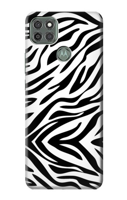 W3056 Zebra Skin Texture Graphic Printed Hard Case and Leather Flip Case For Motorola Moto G9 Power