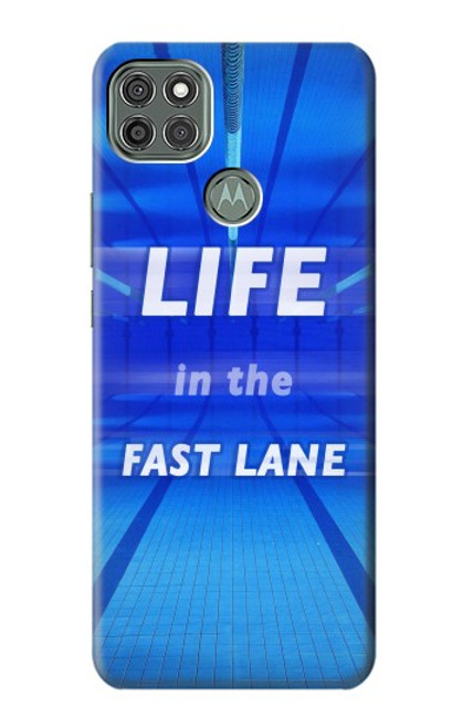 W3136 Life in the Fast Lane Swimming Pool Hard Case and Leather Flip Case For Motorola Moto G9 Power