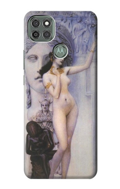 W3353 Gustav Klimt Allegory of Sculpture Hard Case and Leather Flip Case For Motorola Moto G9 Power