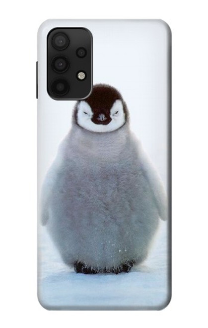 W1075 Penguin Ice Hard Case and Leather Flip Case For Samsung Galaxy A32 5G