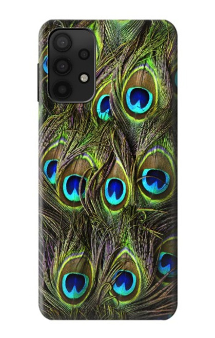 W1965 Peacock Feather Hard Case and Leather Flip Case For Samsung Galaxy A32 5G