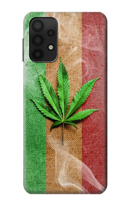 W2109 Marijuana Rasta Flag Hard Case and Leather Flip Case For Samsung Galaxy A32 5G