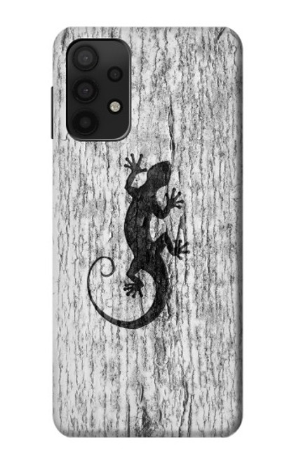 W2446 Gecko Wood Graphic Printed Hard Case and Leather Flip Case For Samsung Galaxy A32 5G