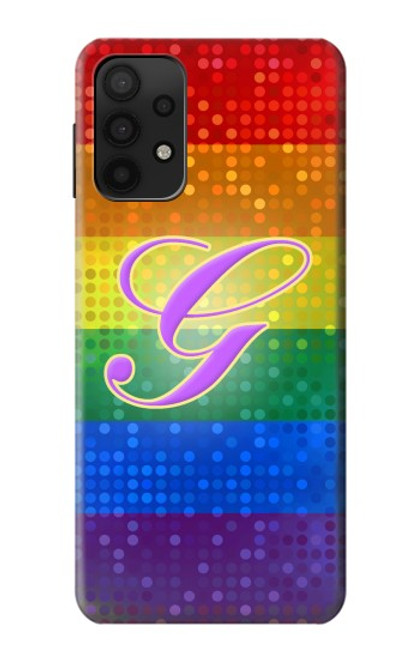 W2899 Rainbow LGBT Gay Pride Flag Hard Case and Leather Flip Case For Samsung Galaxy A32 5G