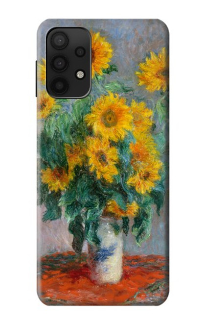 W2937 Claude Monet Bouquet of Sunflowers Hard Case and Leather Flip Case For Samsung Galaxy A32 5G