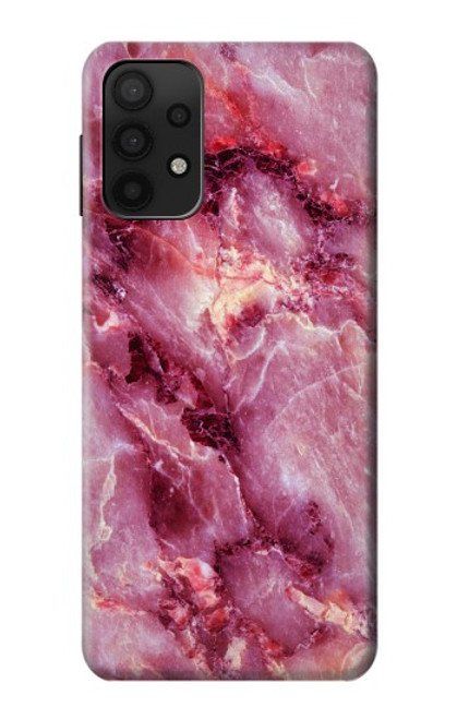 W3052 Pink Marble Graphic Printed Hard Case and Leather Flip Case For Samsung Galaxy A32 5G