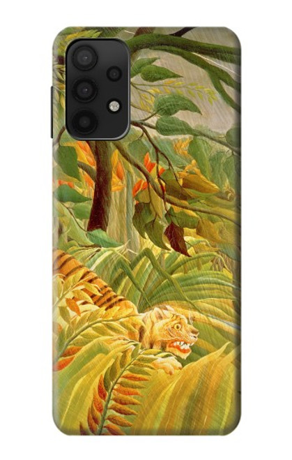 W3344 Henri Rousseau Tiger in a Tropical Storm Hard Case and Leather Flip Case For Samsung Galaxy A32 5G