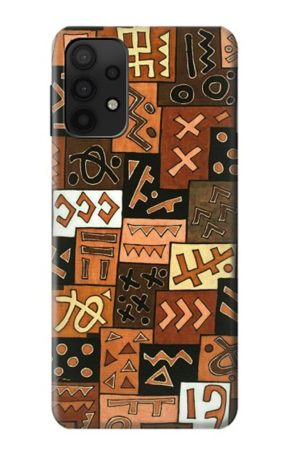 W3460 Mali Art Pattern Hard Case and Leather Flip Case For Samsung Galaxy A32 5G