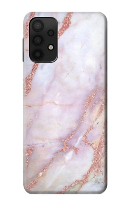 W3482 Soft Pink Marble Graphic Print Hard Case and Leather Flip Case For Samsung Galaxy A32 5G