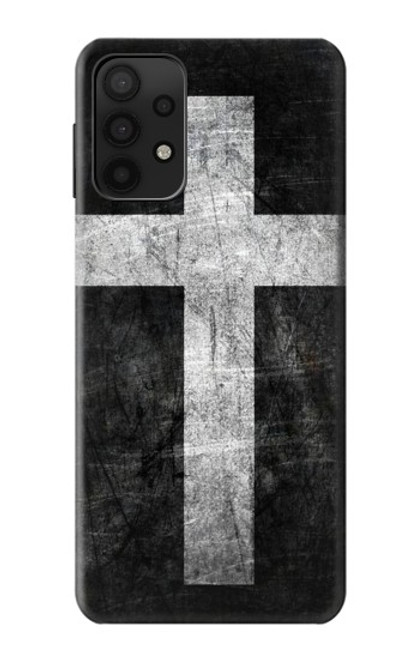 W3491 Christian Cross Hard Case and Leather Flip Case For Samsung Galaxy A32 5G