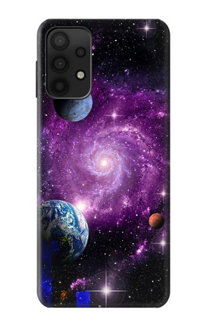 W3689 Galaxy Outer Space Planet Hard Case and Leather Flip Case For Samsung Galaxy A32 5G