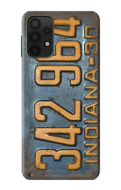 W3750 Vintage Vehicle Registration Plate Hard Case and Leather Flip Case For Samsung Galaxy A32 5G