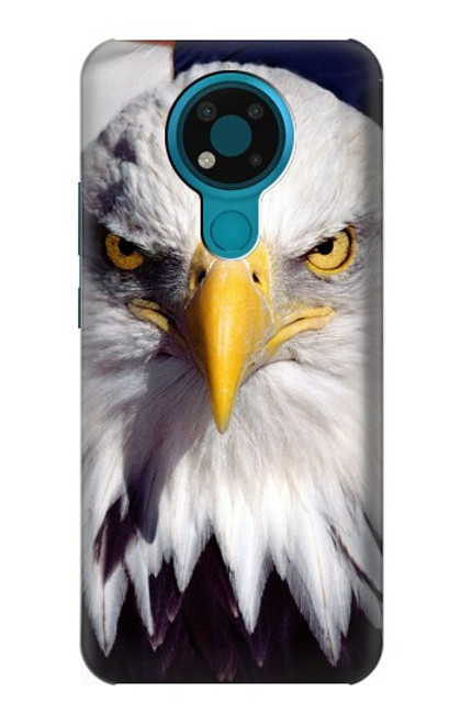 W0854 Eagle American Hard Case and Leather Flip Case For Nokia 3.4