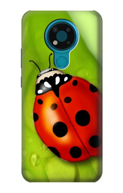 W0892 Ladybug Hard Case and Leather Flip Case For Nokia 3.4