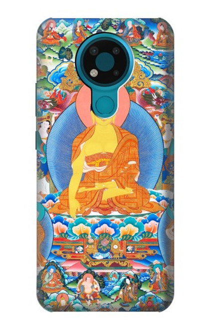 W1256 Buddha Paint Hard Case and Leather Flip Case For Nokia 3.4