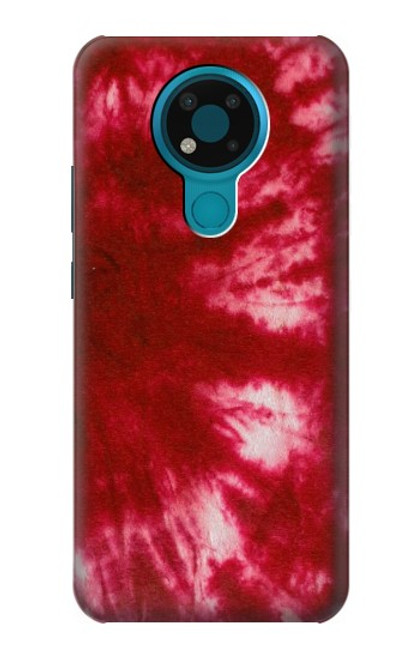 W2480 Tie Dye Red Hard Case and Leather Flip Case For Nokia 3.4