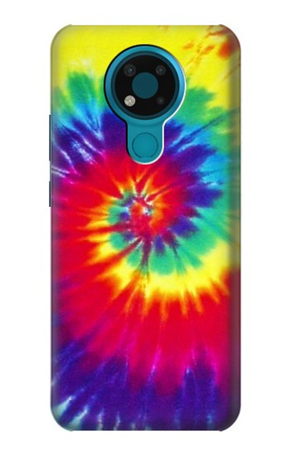 W2884 Tie Dye Swirl Color Hard Case and Leather Flip Case For Nokia 3.4