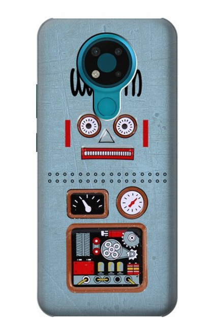 W3040 Retro Robot Toy Hard Case and Leather Flip Case For Nokia 3.4