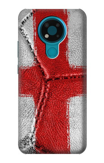 W3316 England Flag Vintage Football Graphic Hard Case and Leather Flip Case For Nokia 3.4