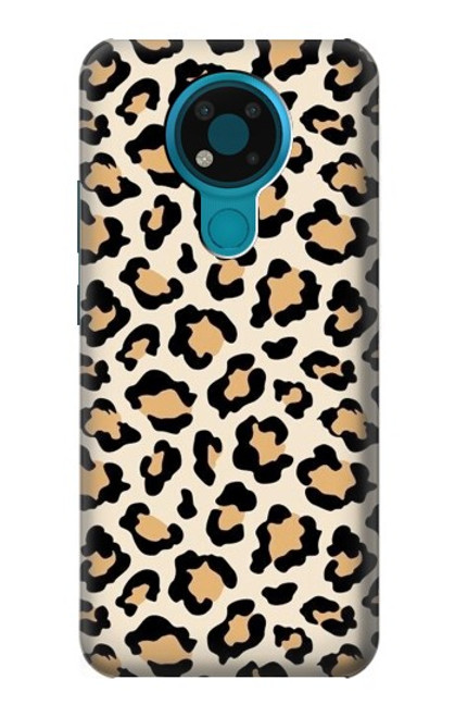 W3374 Fashionable Leopard Seamless Pattern Hard Case and Leather Flip Case For Nokia 3.4
