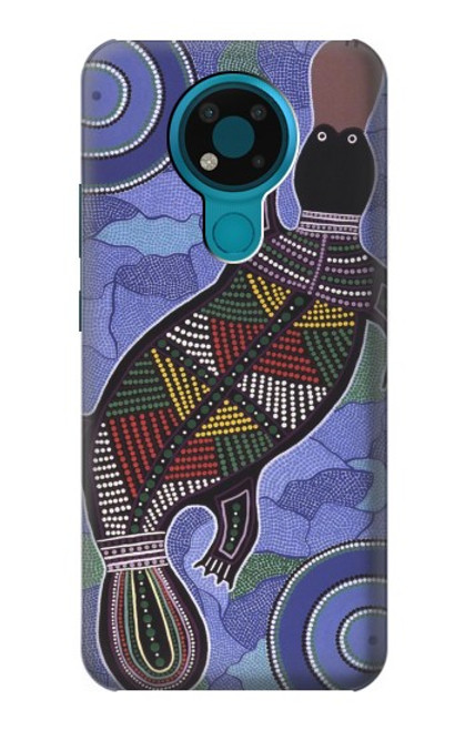 W3387 Platypus Australian Aboriginal Art Hard Case and Leather Flip Case For Nokia 3.4