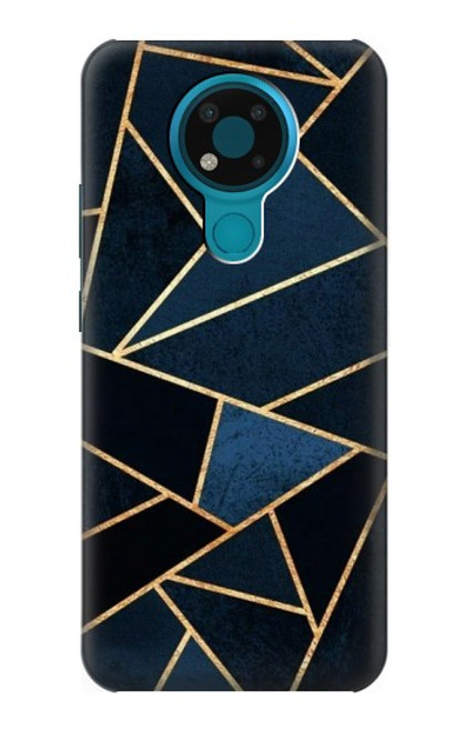 W3479 Navy Blue Graphic Art Hard Case and Leather Flip Case For Nokia 3.4