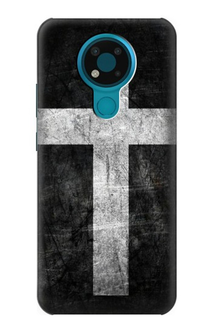 W3491 Christian Cross Hard Case and Leather Flip Case For Nokia 3.4