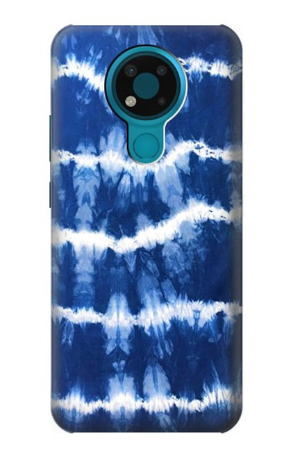 W3671 Blue Tie Dye Hard Case and Leather Flip Case For Nokia 3.4