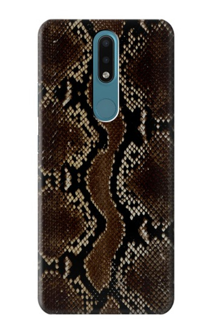 W0553 Snake Skin Hard Case and Leather Flip Case For Nokia 2.4