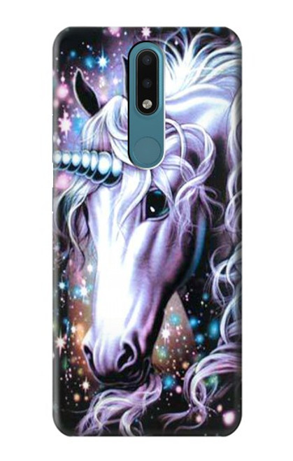 W0749 Unicorn Horse Hard Case and Leather Flip Case For Nokia 2.4