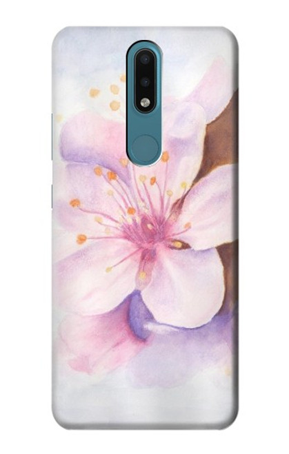 W1415 Sakura Blossom Art Hard Case and Leather Flip Case For Nokia 2.4