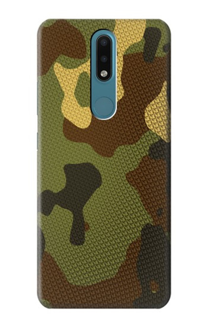 W1602 Camo Camouflage Graphic Printed Hard Case and Leather Flip Case For Nokia 2.4