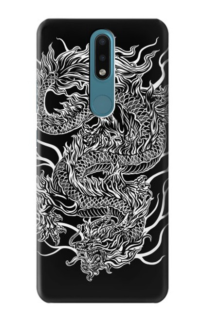 W1943 Dragon Tattoo Hard Case and Leather Flip Case For Nokia 2.4