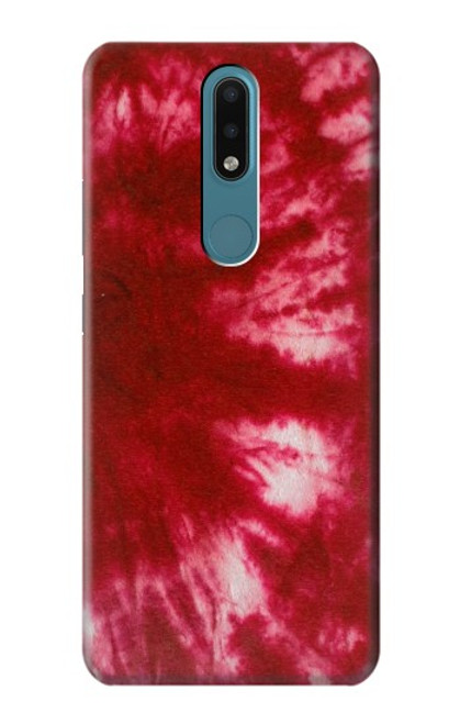 W2480 Tie Dye Red Hard Case and Leather Flip Case For Nokia 2.4