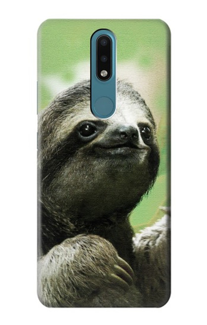 W2708 Smiling Sloth Hard Case and Leather Flip Case For Nokia 2.4