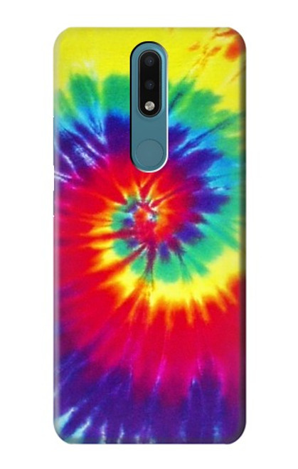 W2884 Tie Dye Swirl Color Hard Case and Leather Flip Case For Nokia 2.4