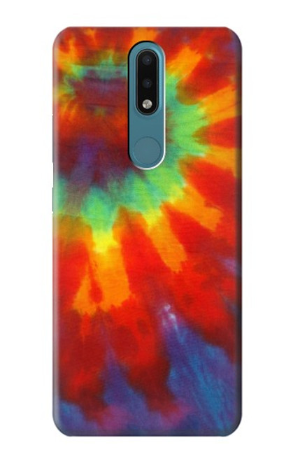 W2985 Colorful Tie Dye Texture Hard Case and Leather Flip Case For Nokia 2.4