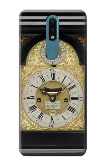 W3144 Antique Bracket Clock Hard Case and Leather Flip Case For Nokia 2.4