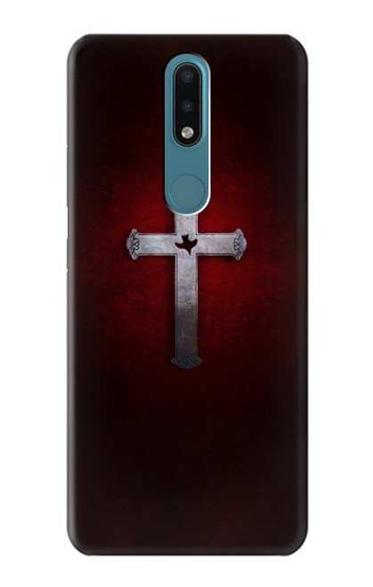 W3160 Christian Cross Hard Case and Leather Flip Case For Nokia 2.4