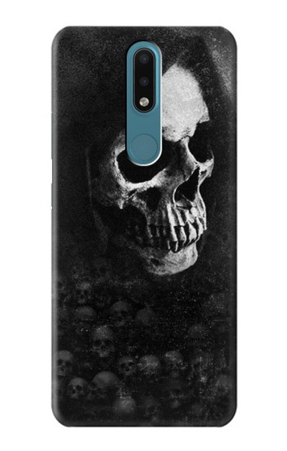 W3333 Death Skull Grim Reaper Hard Case and Leather Flip Case For Nokia 2.4