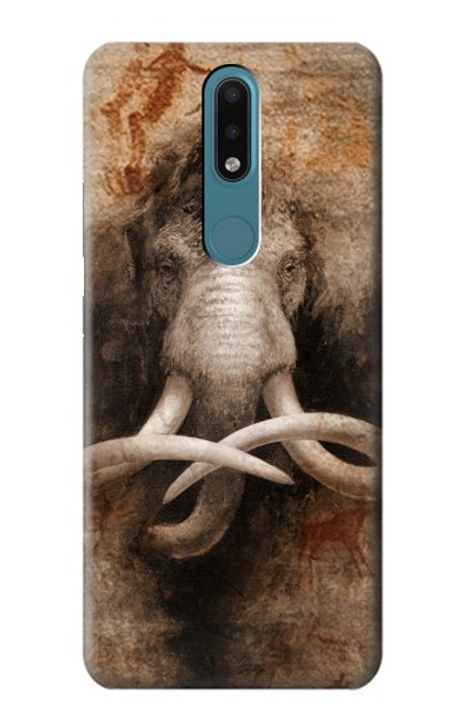 W3427 Mammoth Ancient Cave Art Hard Case and Leather Flip Case For Nokia 2.4