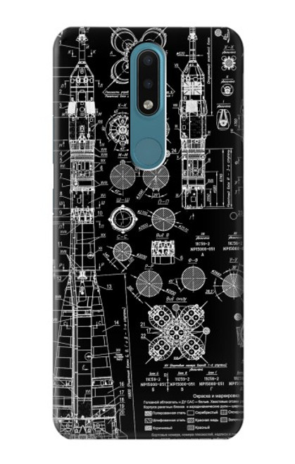 W3436 Apollo Blue Print Hard Case and Leather Flip Case For Nokia 2.4